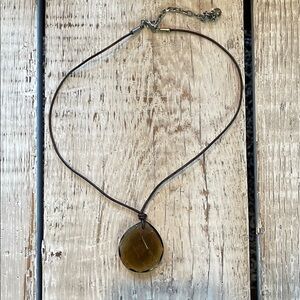 Brown Pendant Necklace